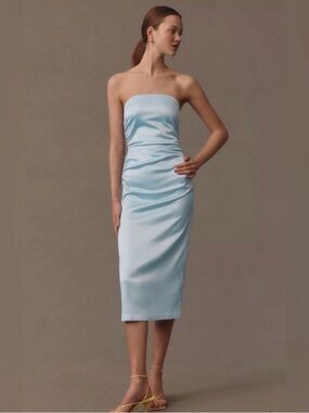 NWT BHLDN Selena Strapless Stretch Midi Dress